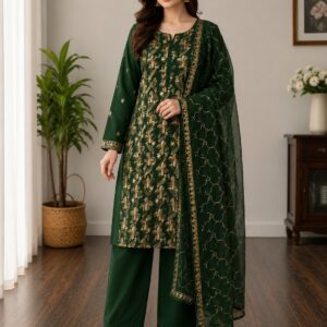 GREEN UNSTITCHED
